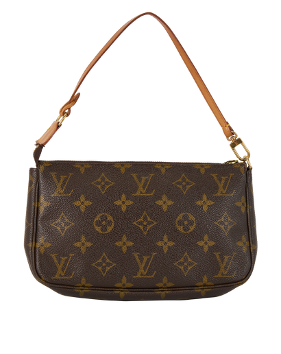 Pochette Accessoires, £650, Handbags, Brown, Canvas, Front view